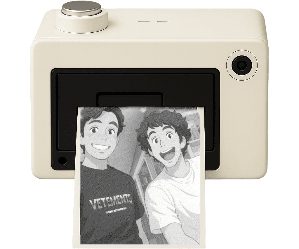 AI Sticker Camera creating magical moments